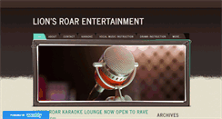 Desktop Screenshot of lionsroarentertainment.com