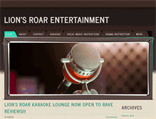 Tablet Screenshot of lionsroarentertainment.com